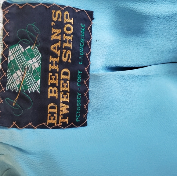 Vintage Tweed jacket skirt tailored suit set - Picture 5 of 5